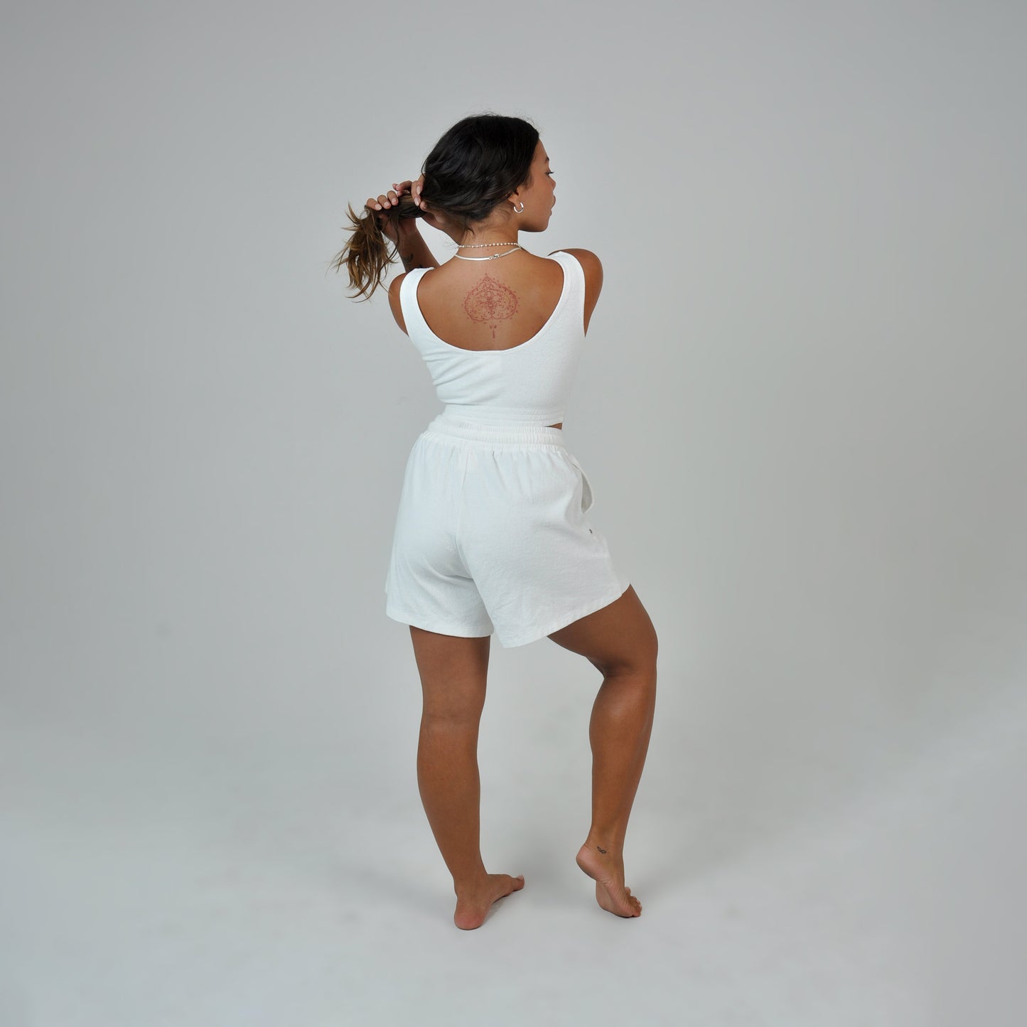 TERRY SHORTS - WHITE
