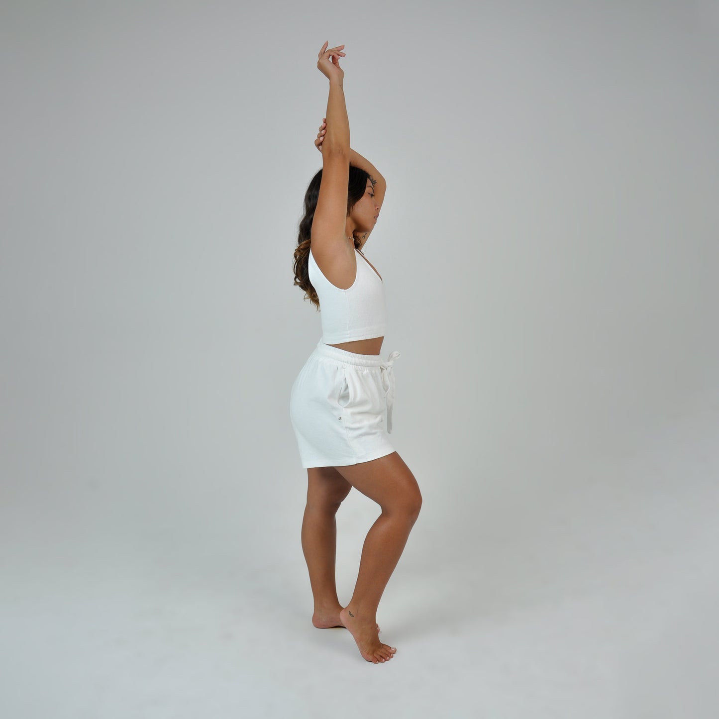 TERRY SHORTS - WHITE