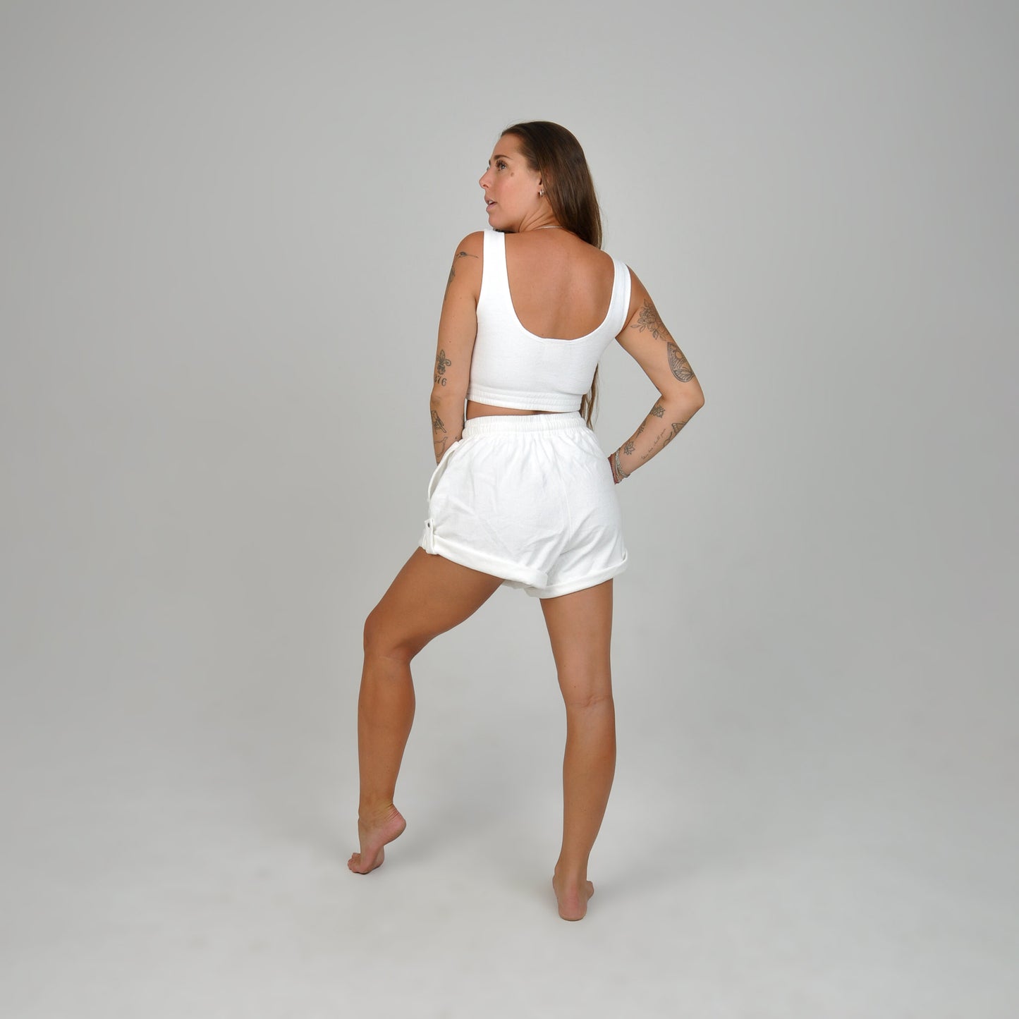 TERRY SHORTS - WHITE
