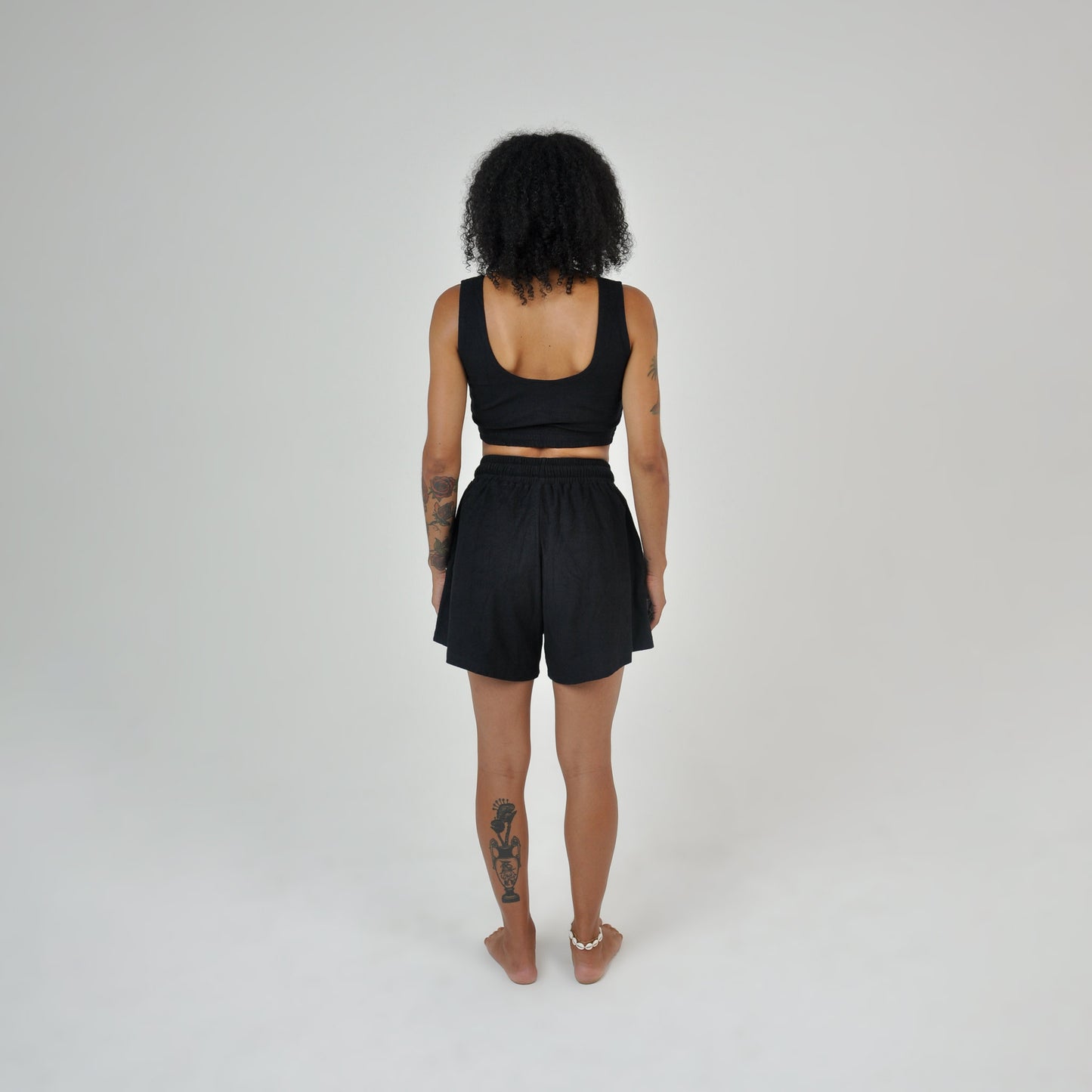 TERRY SHORTS - BLACK