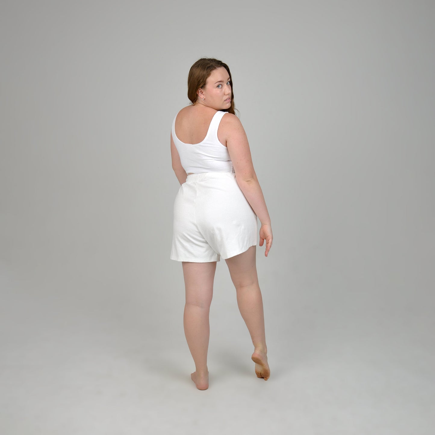TERRY SHORTS - WHITE