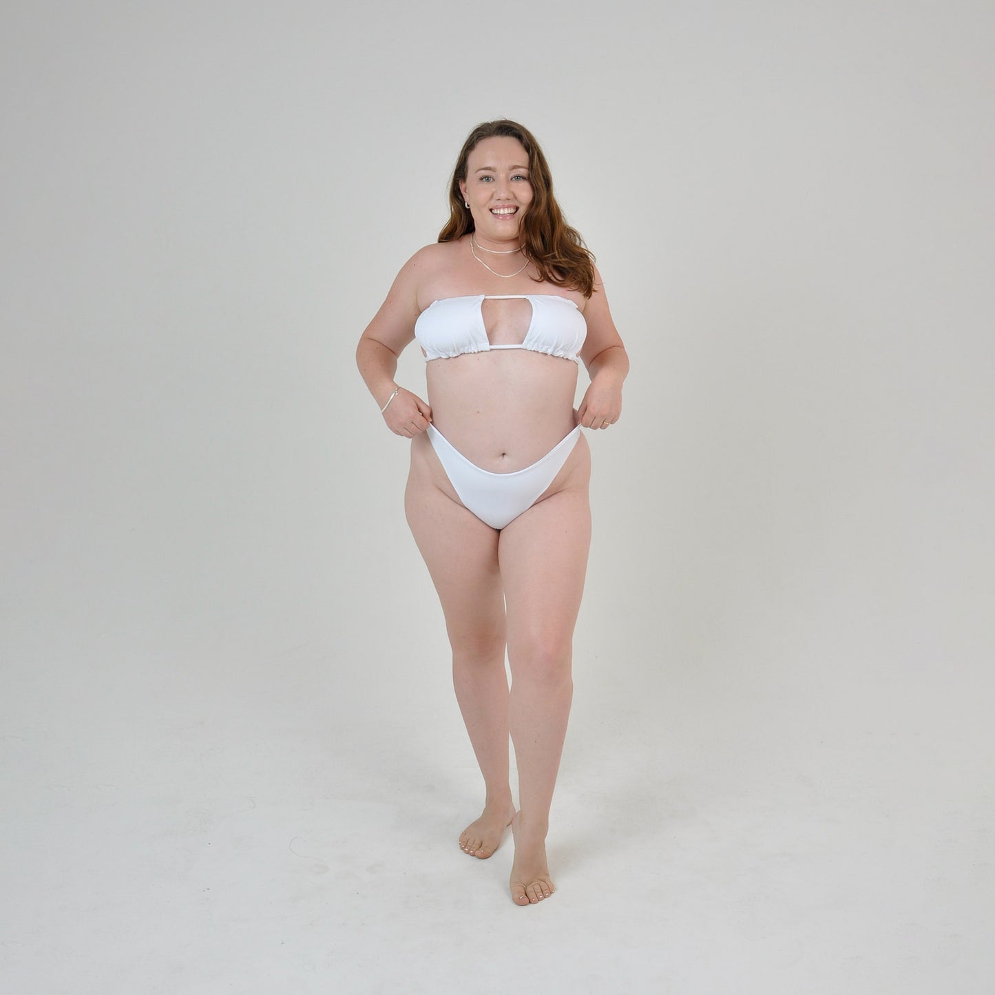 NANCY MID BOTTOMS - WHITE