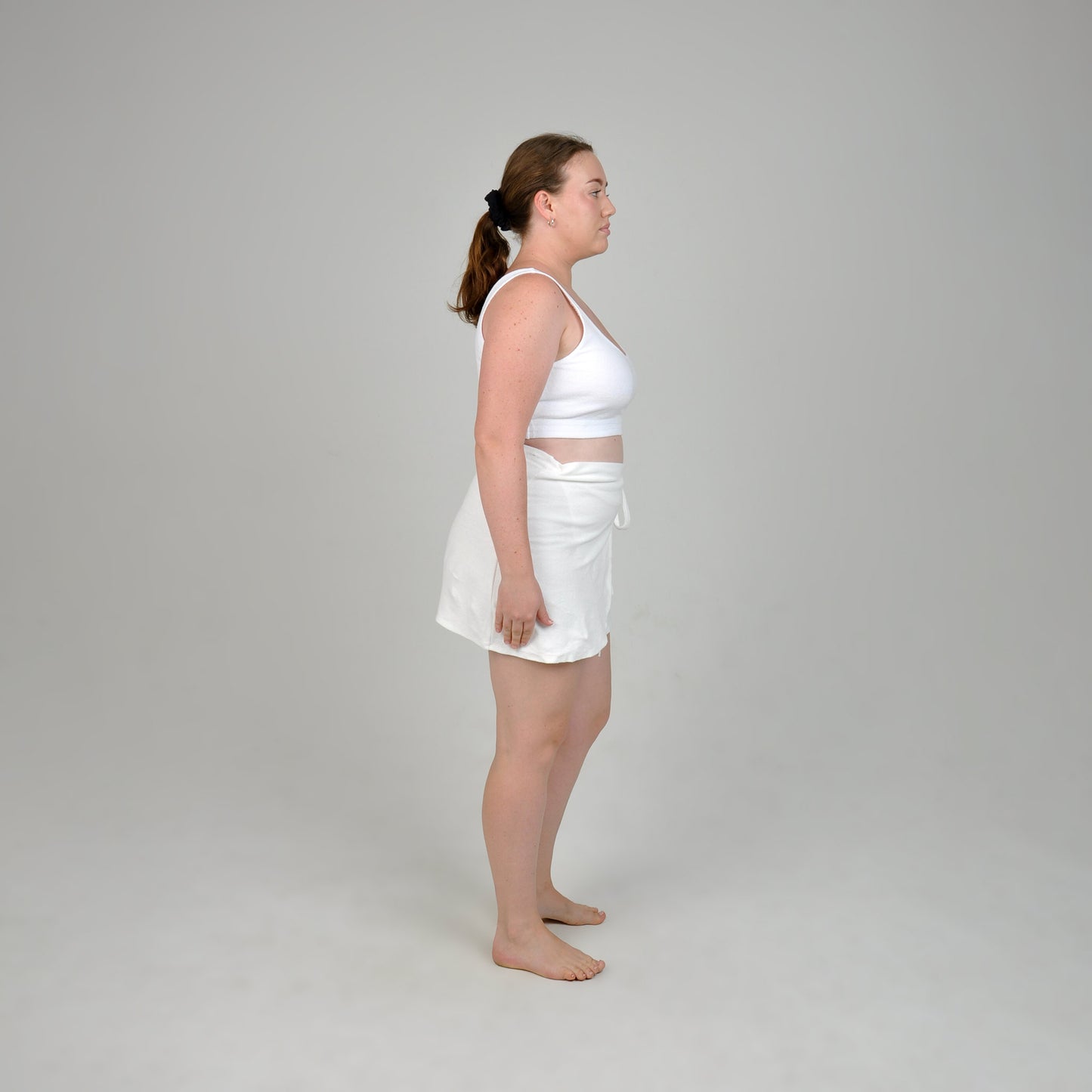 TERRY BRA TOP - WHITE