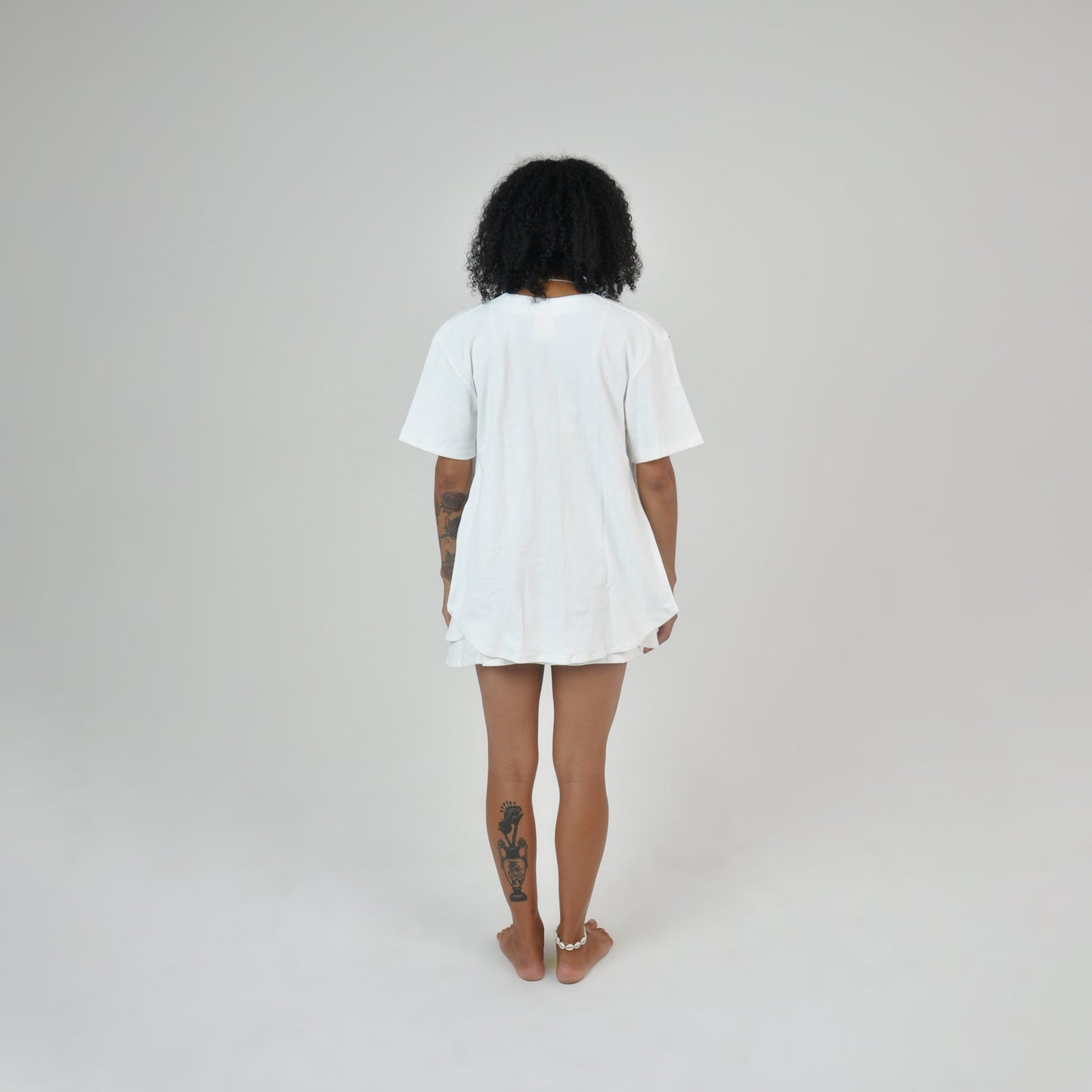 TERRY BASEBALL SHIRT - WHITE