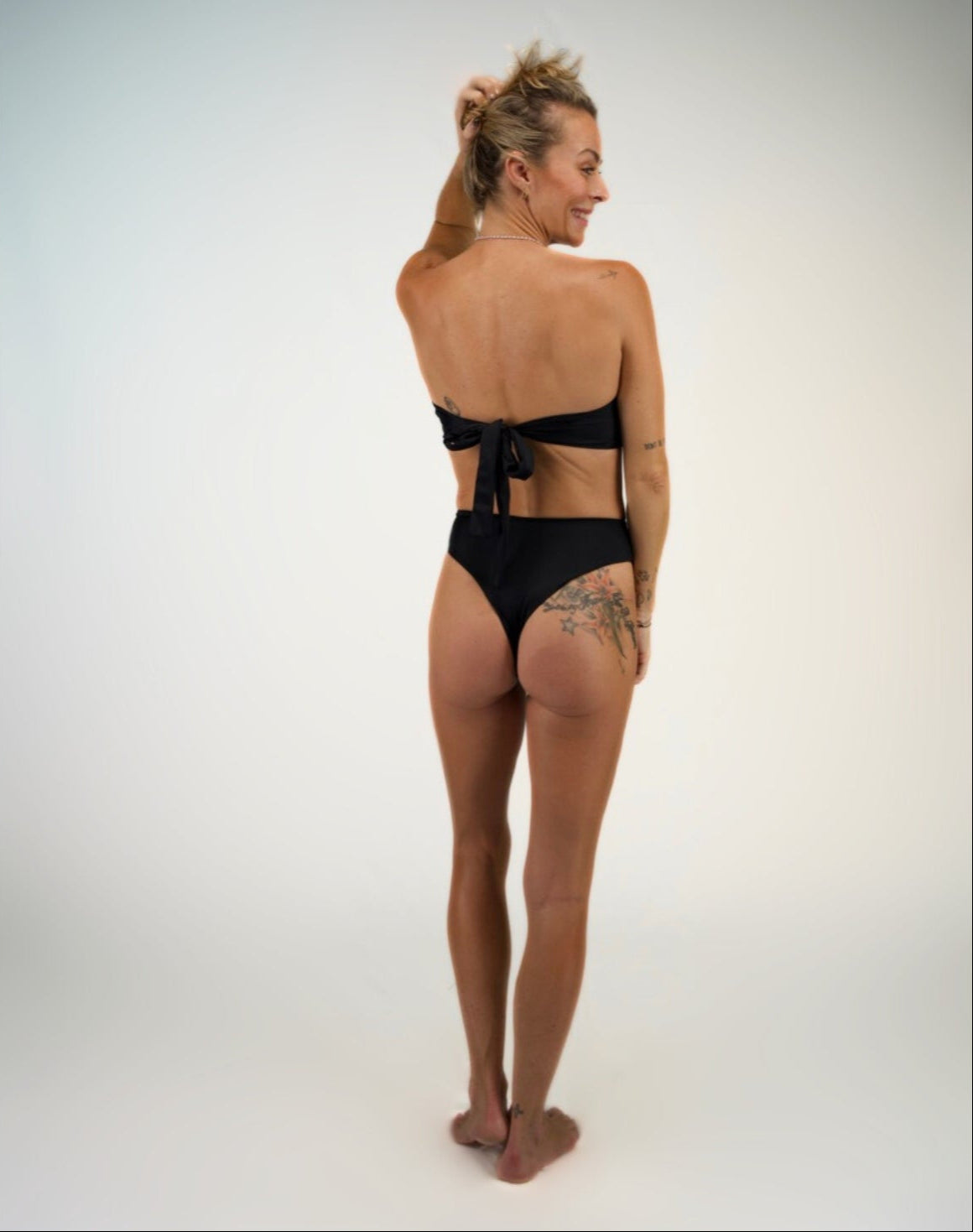 ROSIE RING BANDEAU TOP - BLACK