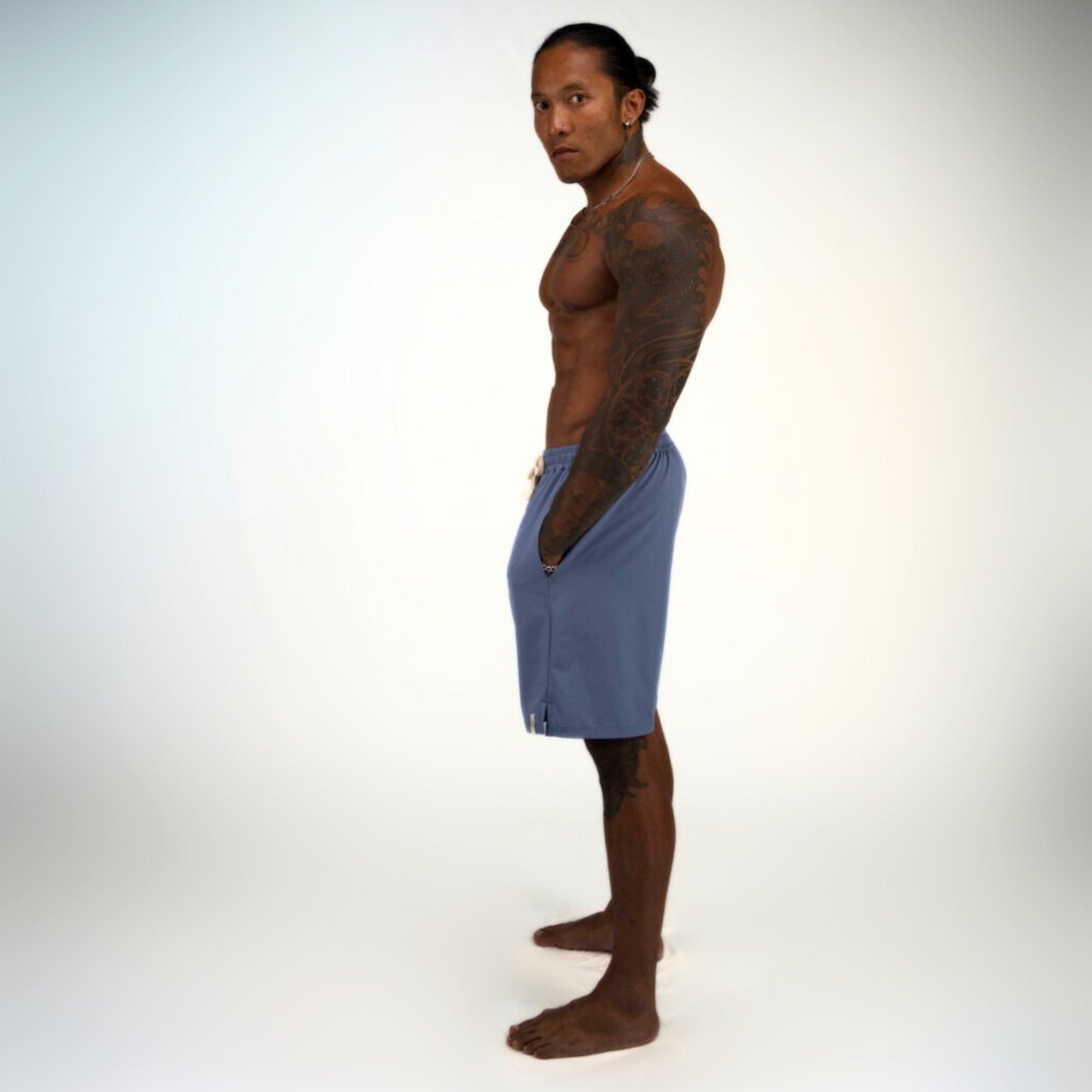 BRETT 8" BOARD SHORTS - BLUE