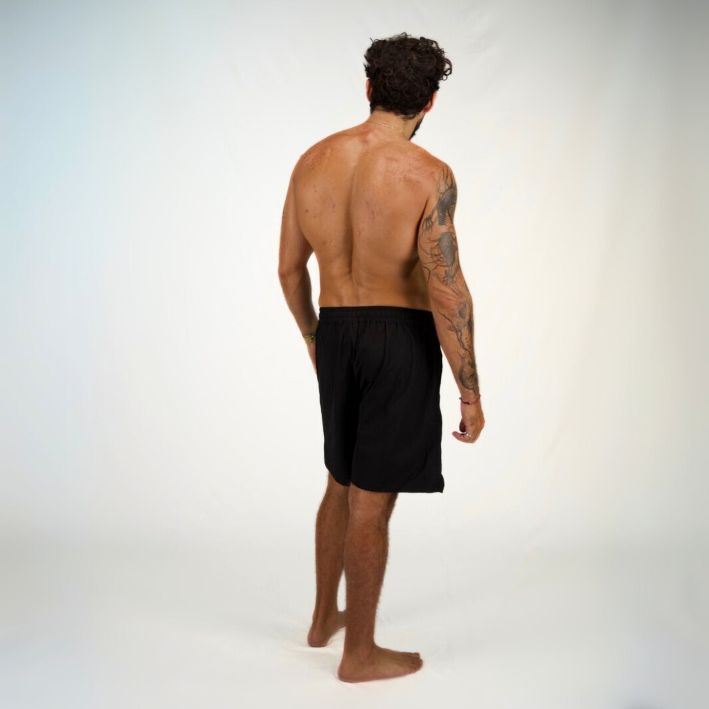 BRETT 8" BOARD SHORTS - BLACK