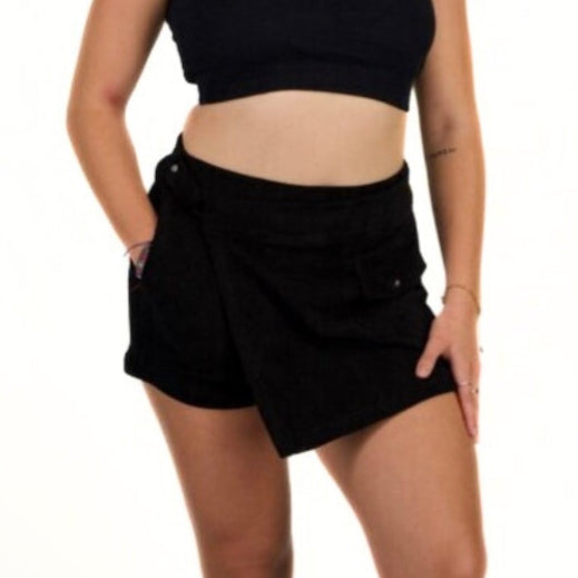 TERRY SKORT - BLACK